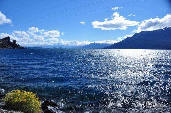 O lago General Carrera, o maior do país, no sul do Chile